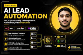 build ai lead generation automation using n8n or zapier