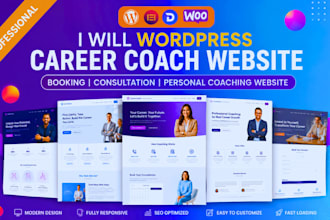 wordpress career coach website booking consultation personal coaching website