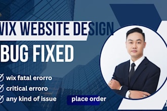 design redesign wix website or wix online store, wix