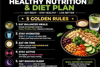 expert healthy nutrition and diet plan content