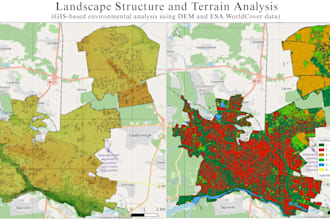 create gis maps, spatial and remote sensing analysis
