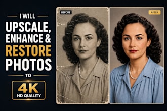 upscale, enhance, and restore photos to 4k HD quality