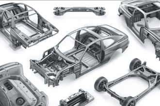 3d car modelling, automotive cad, 3d vehicle engineering project, car chassis
