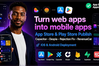 convert base44 lovable replit bolt pwa to ios android app with capacitor publish