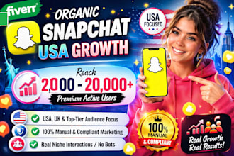 do organic snapchat marketing for USA targeted audience growth