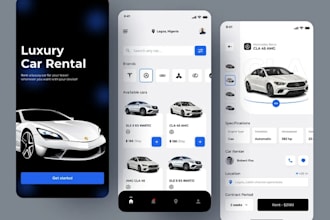 build your car rental app, flutter app, car booking app, chauffeur rental app