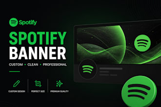 design eye catching spotify banners and album covers