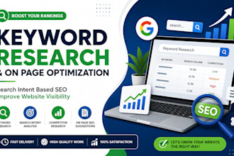 do keyword research based on search intent and SEO