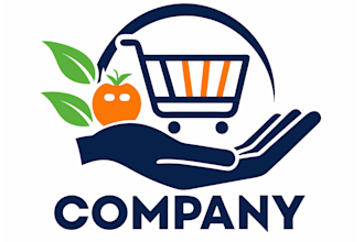 create professional shopping store logo design