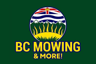 design super landscaping mowing company logo