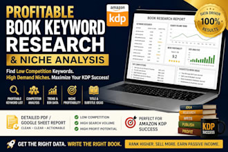 do book keyword research and niche analysis for amazon KDP
