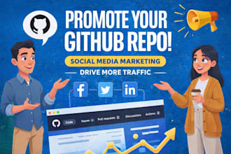 promote your github repo using organic social media marketing to gain traffic