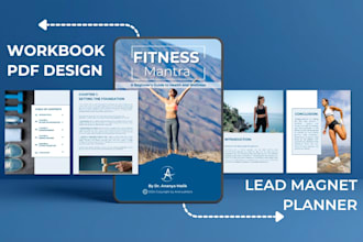 design editable canva workbook, planner, freebie PDF for your business