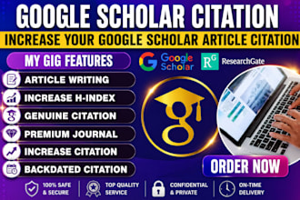 increase and backdate google scholar citation, increase h index
