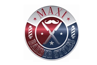 design attractive barber salon logo for you