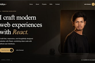 build a responsive react website with smooth animations