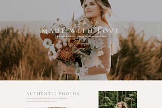 develop wedding photographer website
