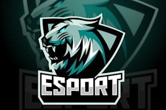 design modern mascot logo for esports brand