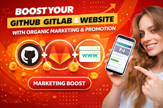 boost your github, gitlab, and website with organic marketing and promotion