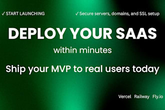 deploy and setup your saas on vercel railway flyio