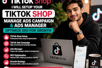 create professional tiktok shop setup, product listing and store optimization