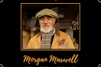 design elegant funeral program and memorial posters in canva