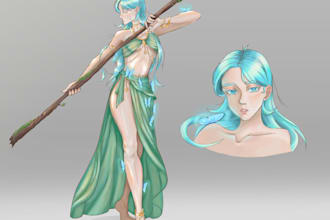 do a 2d character design and concept art for you