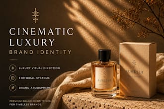 create a cinematic luxury brand identity system