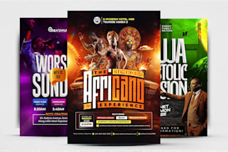 do a church flyer, church event, conference flyer or party flyer design