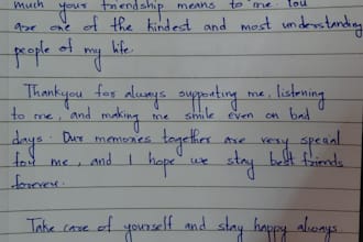 provide neat handwriting and retyping services
