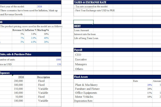 create an investor ready financial models