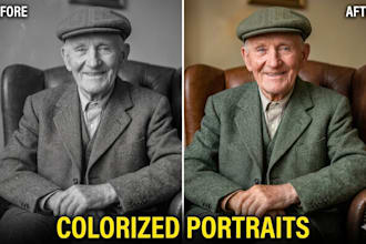 colorize black and white photos and restore old images