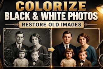 colorize black and white photos and restore old images