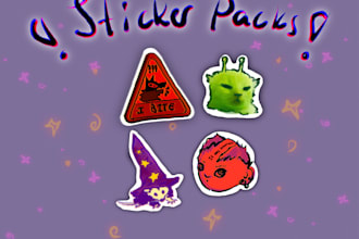design stickers and sticker packs
