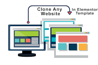clone any web page into a responsive elementor template