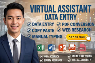 do all types data entry with accuracy