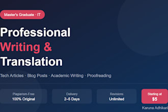 write professional tech content, articles and documents