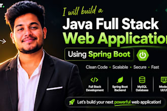 build a java full stack web application using spring boot