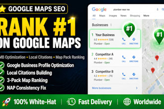 do local google maps seo, gmb optimization for map pack ranking business profile