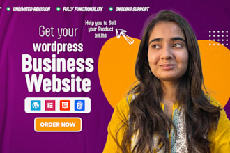 design or develop wordpress business website