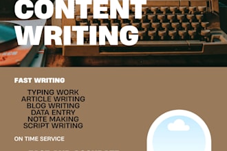 write the content for you