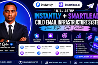 setup instantly smartleads cold email infrastructure system