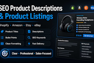 write SEO product descriptions and listings