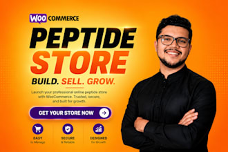 build woocommerce peptide website or fda peptide website