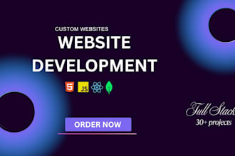 build a custom website as a frontend and a backend developer