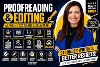 proofread and edit essay, thesis, dissertation, academical support, assignment