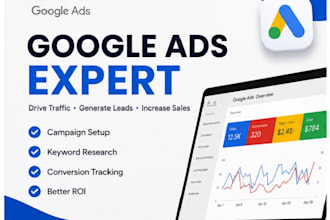 be your google ads PPC expert and campaign manager