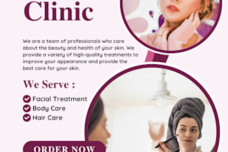 design eye catching beauty salon flyers in canva