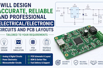 design electrical electronic circuits and pcb professionally