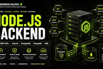 develop scalable nodejs nestjs backend with rest api mysql